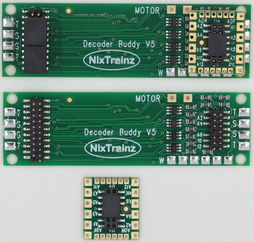 NixTrainz Decoder Buddy Version V5 1k ohm - NTZ5 motherboard for 21 Pin decoders HO Scale