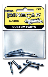 Woodland Scenics 457 PineCar(R) Accessories -- Axles & 5 Nails A Scale