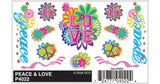 Woodland Scenics 4022 PineCar(R) Dry Transfer Decals -- Peace & Love A Scale