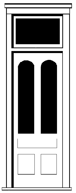 Image for 254-62 Door w/transom window  4/