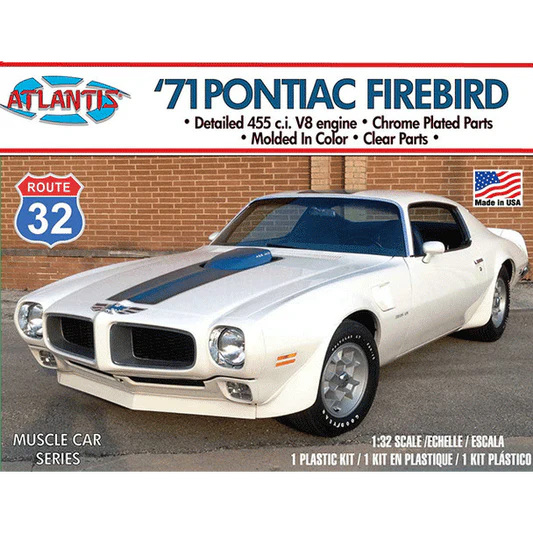 Atlantis M2009 1971 Pontiac Firebird 1/32 Scale Model Kit