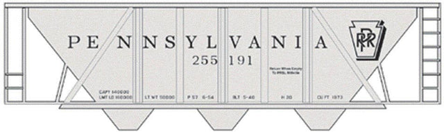 Image for 293-10003 PRR H-30 Hopper gry Roman