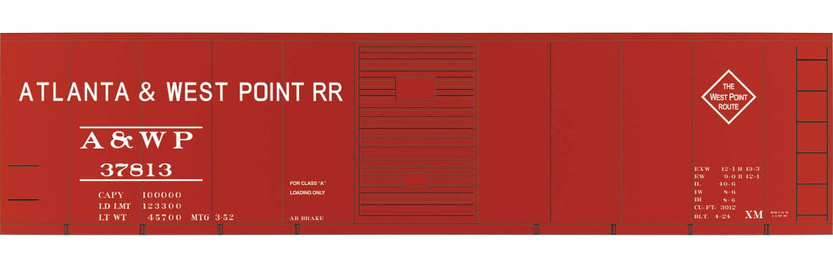 Image for 293-10065S A&WP 40' Steel Boxcar