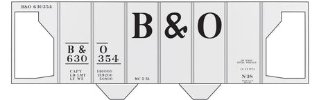 Image for 293-10070O O B&O N-38 Hopper Car