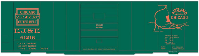 Image for 293-10203 EJ&E 40' Steel Boxcar