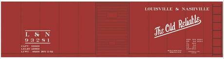 Image for 293-10237O L & N 40' Steel Boxcar