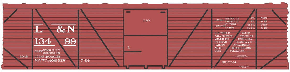 Image for 293-10242N L & N 40' SS Boxcar