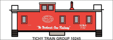Image for 293-10245O SP&S Wood Caboose Decals