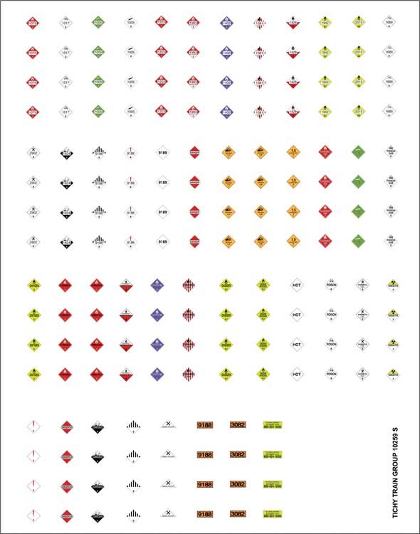 Image for 293-10259N Hazard Placards
