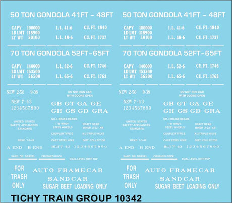Image for 293-10342 Gondola Data White