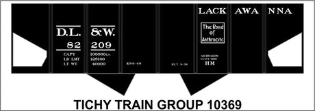 Image for 293-10369 DL&W 2 Bay Stl Hop 82209