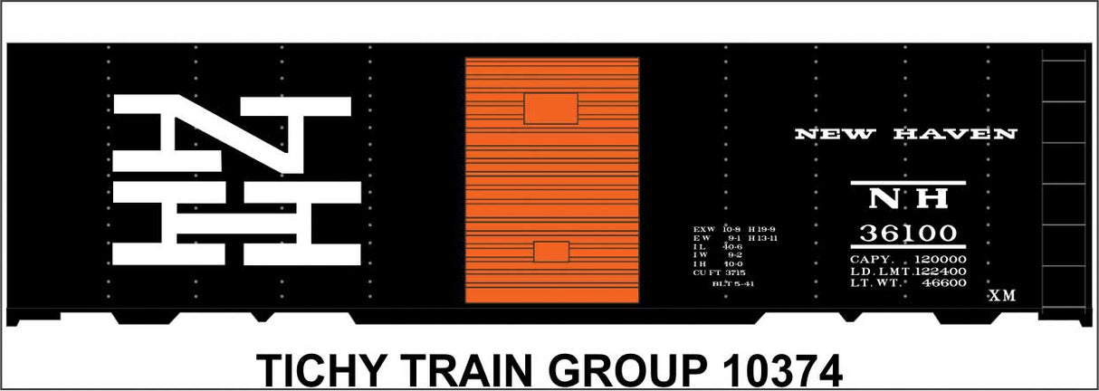 Image for 293-10374N NH 40' Steel Boxcar 36100