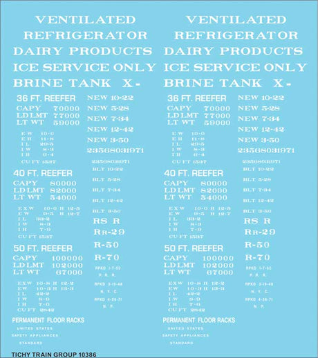 Image for 293-10386 Reefer Data White