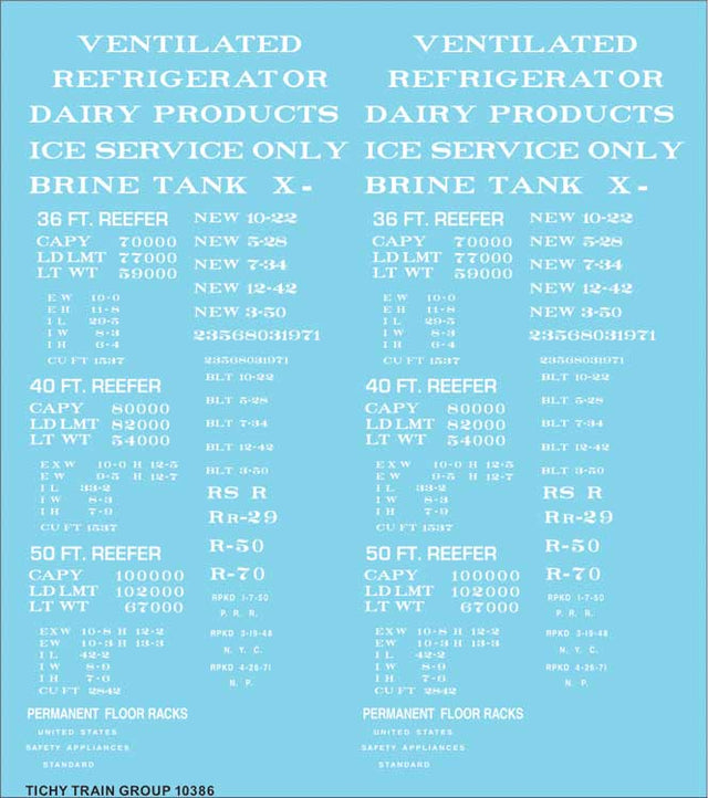 Image for 293-10386 Reefer Data White
