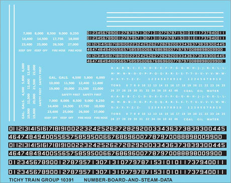 Image for 293-10391 Number Boards/Steam Data