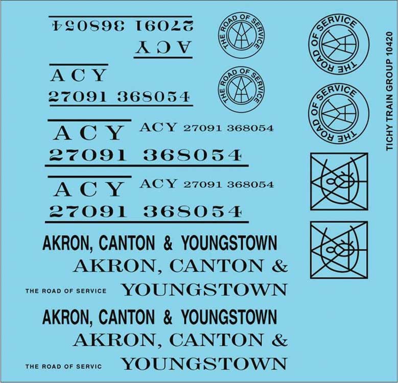 Image for 293-10420 ACY Roadnm Set Blk Decals