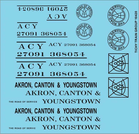 Image for 293-10420 ACY Roadnm Set Blk Decals