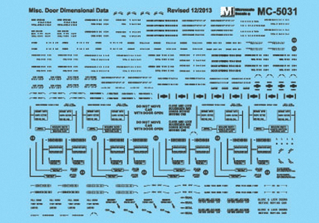 Image for 460-605031 Misc Door Dimen Data blk
