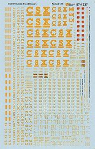Image for 460-871337 CSX 50' O-B/E-P Boxcars