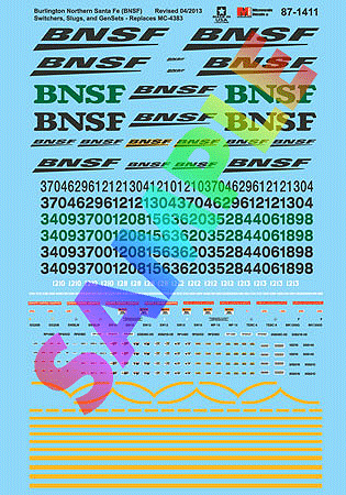 Image for 460-871411 BNSF Swtchr/Slugs/GenSets