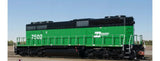 ScaleTrains SXT38789 EMD SD40-2B, BN Burlington Northern/As Rebuilt #7502 DCC & Sound HO Scale
