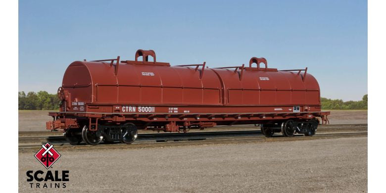 Tally-Ho 3個 Scaletrains SXT38411 Thrall 48' 2-Hood Coil Steel Car CTRN
