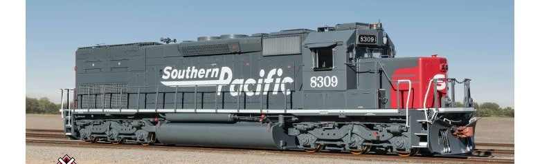 ScaleTrains SXT39859 EMD SD40T-2, SP Southern Pacific/Speed Lettering with Ditch Lights/123" Snoot Nose #8313 DCC & Sound HO Scale