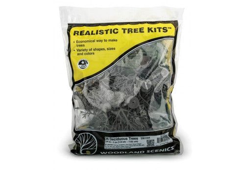 Woodland Scenics Realistic Tree Kit Deciduous (36 Armatures) - TR1101 Woodland Scenics Realistic Tree Kit Deciduous (36 Armatures) - TR1101