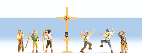 Image for 528-15874 Mountain Hiker w/Cross 6/