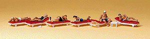 Image for 590-10429 Sunbathers on Lounges 6/