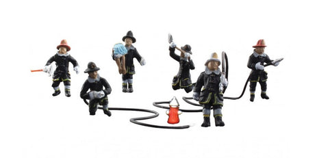 Woodland Scenics 1961 Rescue Firefighters - Scenic Accents(R) -- pkg(7) HO Scale