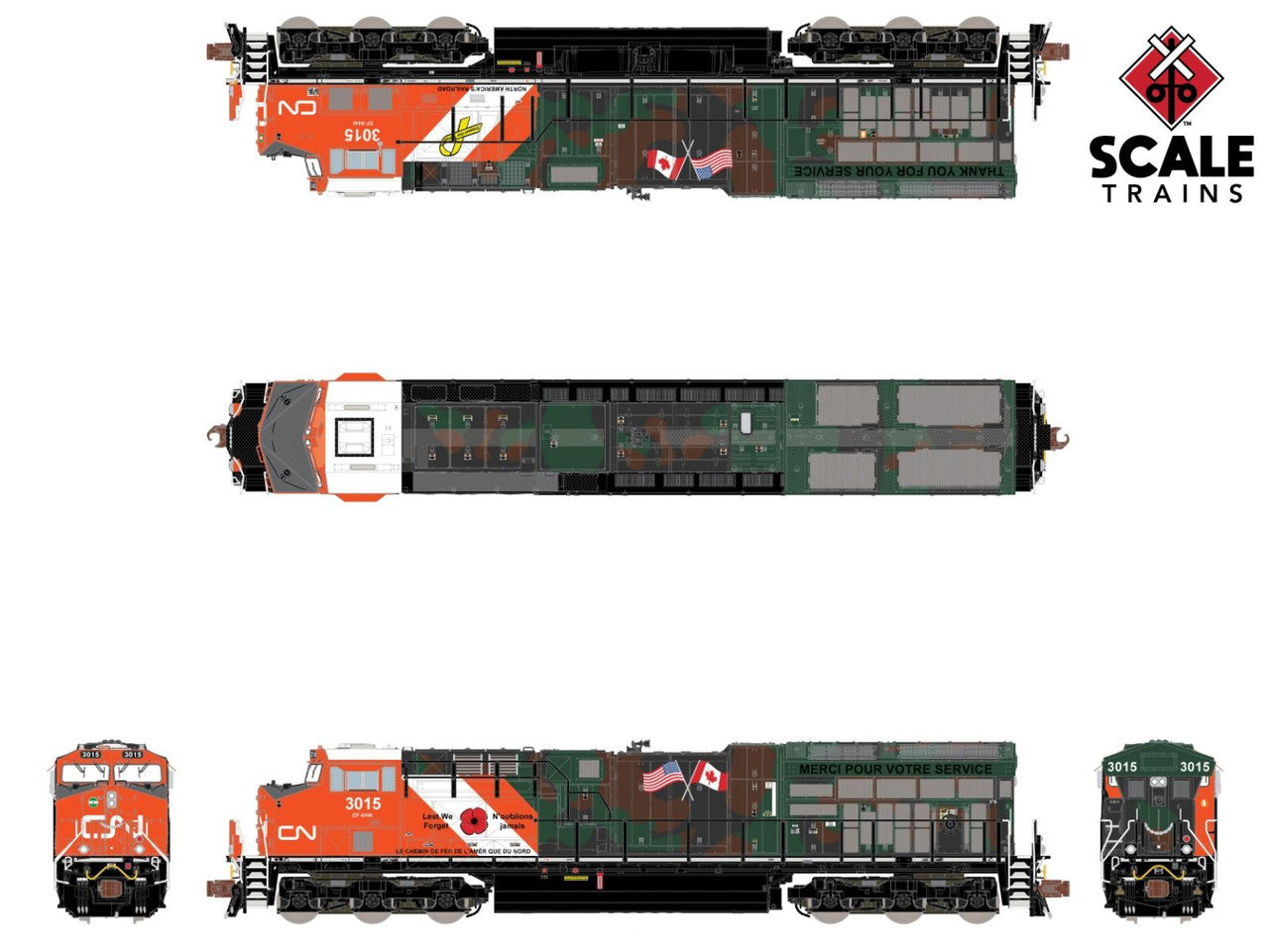 N scale cn locomotive deals