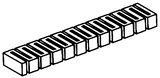 Woodland Scenics 1407 Risers - SubTerrain System -- 1" x 2'  2.5 x 61cm pkg(4) A Scale