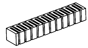 Woodland Scenics 1408 Risers - SubTerrain System -- 2" x 2'  5.1 x 61cm pkg(4) A Scale