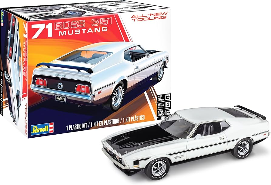 Revell 14512 1971 Mustang Boss 351 Kit 1:25 Scale