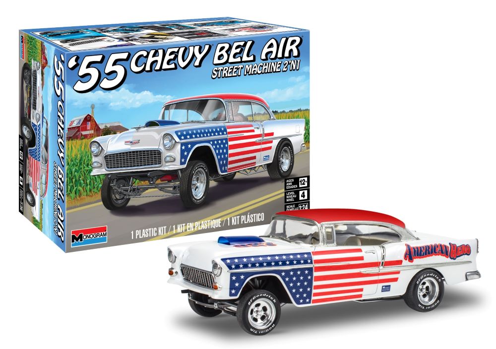 Revell 14519 1955 Chevy Bel Air Street Machine Kit 1:25 Scale