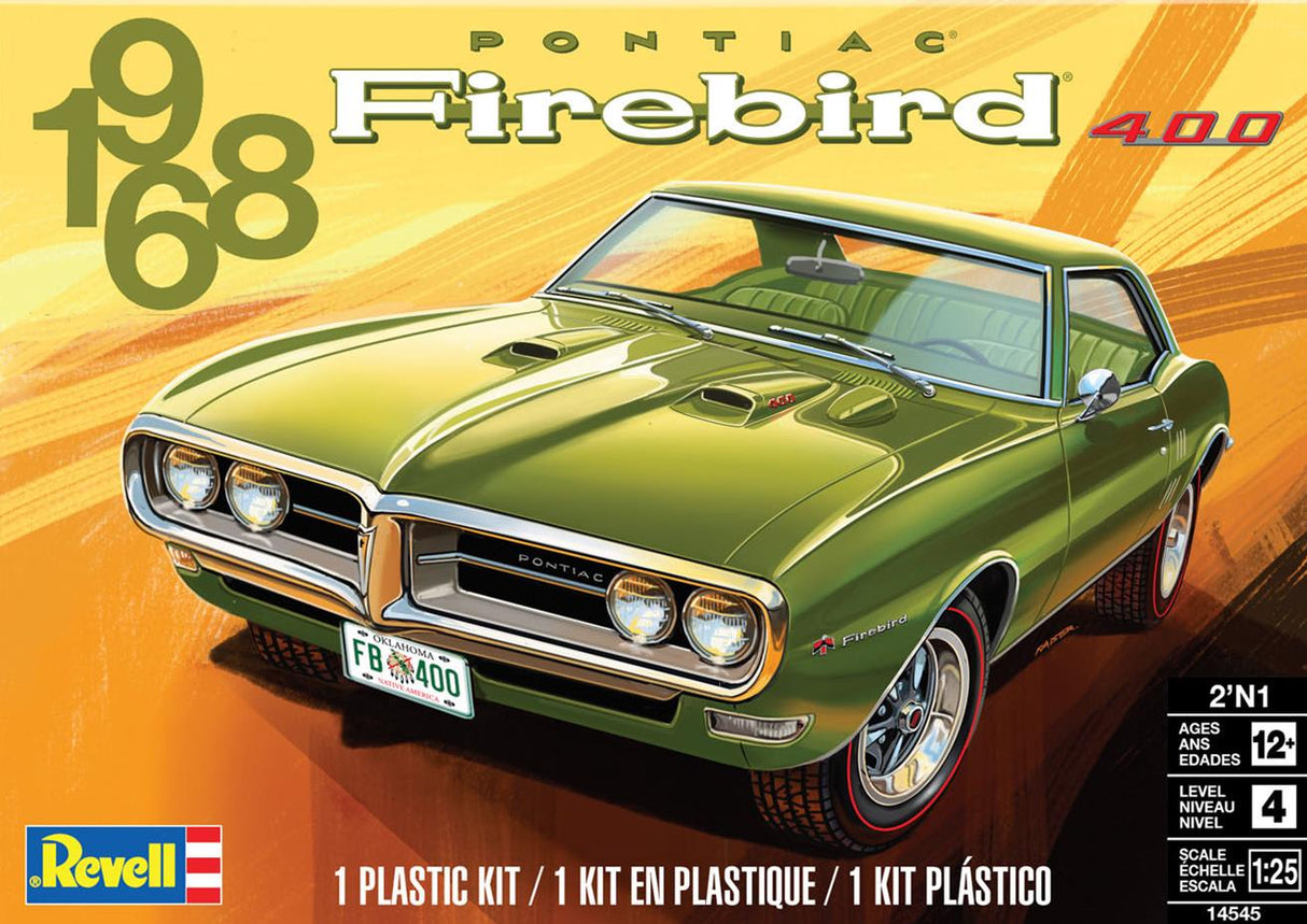 Revell 14545 1968 Pontiac Firebird 2n1 Kit 1:25 Scale