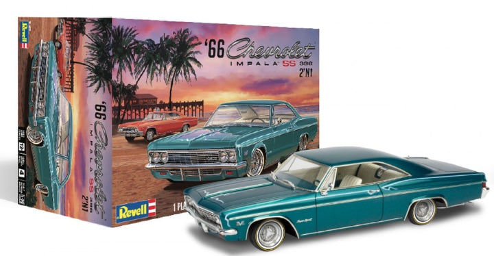 Revell 4497 1966 Chevy Impala SS 396 2N1 Kit 1:25 Scale