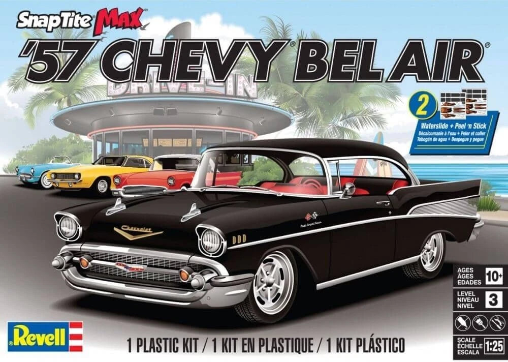 Revell 1529 1957 Chevy Bel Air Kit 1:25 Scale