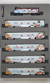 Estate Sale Used As Is Kato 106-2016A Metra Operation North Pole F40PH Locomotive & 5 Car Set DCC Ready N Scale