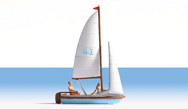 Image for 528-16824 Sail Boat w/2 Figures