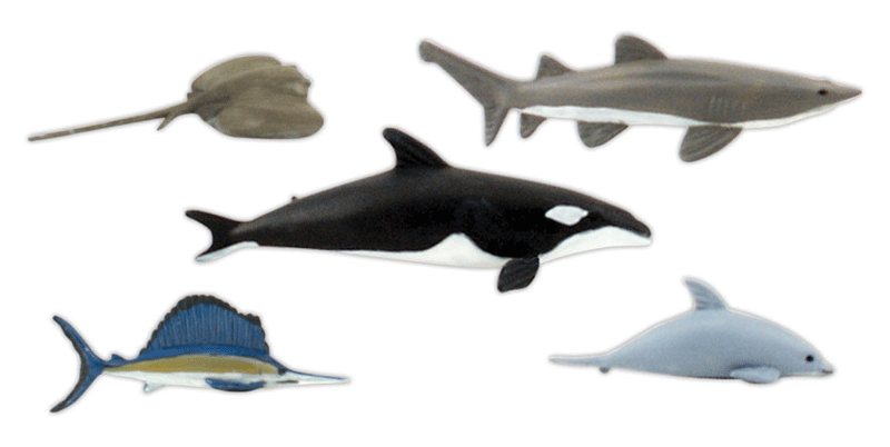 Woodland Scenics 4447 Scene-A-Rama(R) -- Marine Life Figures pkg(5) A Scale