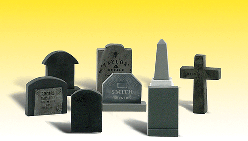 Woodland Scenics 2554 Scenic Accents(R) -- Tombstones pkg(8) G Scale