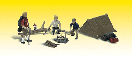 Woodland Scenics 2754 Scenic Accents(R) -- Campers & Accessories pkg(3) O Scale