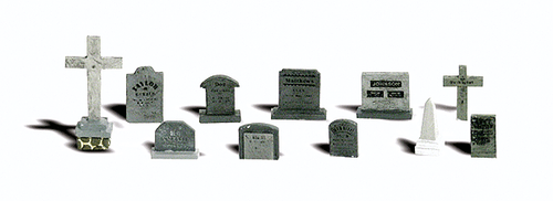 Woodland Scenics 2726 Scenic Accents(R) Details -- Tombstones pkg(11) O Scale