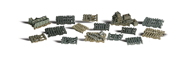 Woodland Scenics 2161 Scenic Accents(R) Figures -- Assorted Skids pkg(15) N Scale