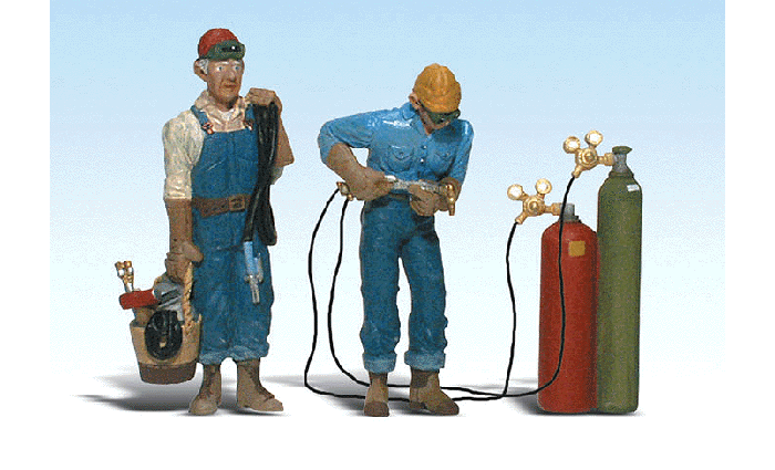 Woodland Scenics 2544 Scenic Accents(R) Figures -- Welder Brothers G Scale