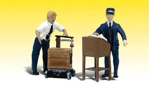 Woodland Scenics 2555 Scenic Accents(R) Figures -- Dedicated Depot Workers G Scale