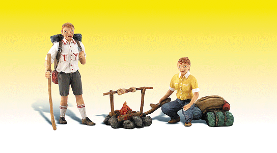 Woodland Scenics 2567 Scenic Accents(R) Figures -- Camp Couple G Scale