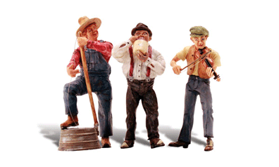 Woodland Scenics 2570 Scenic Accents(R) Figures -- Junior's Jug Band G Scale